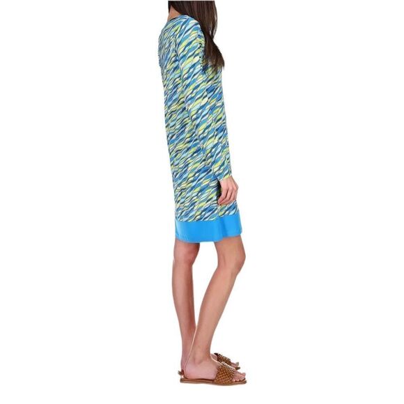 Michael Kors Long Sleeve Border Dress, Limeade, Size S, NWT - Picture 3 of 10